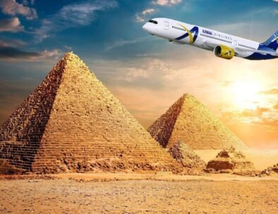 Káhira a pyramidy z Hurghady letecky